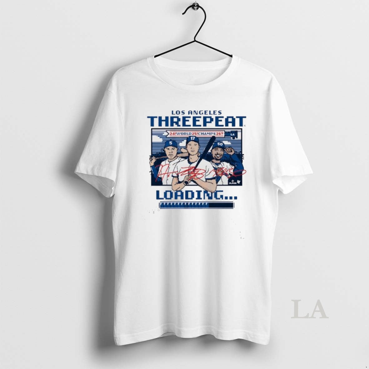 Original Los Angeles Baseball Threepeat Loading