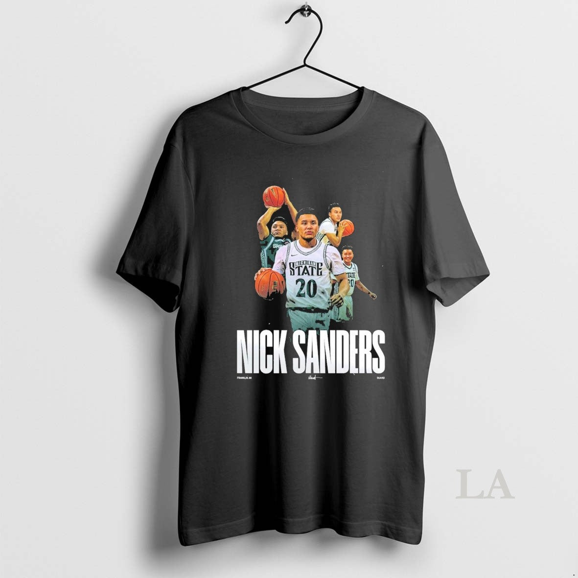 Original Michigan State Mens Basketball Nick Sanders Signature Franklin Mi Guard