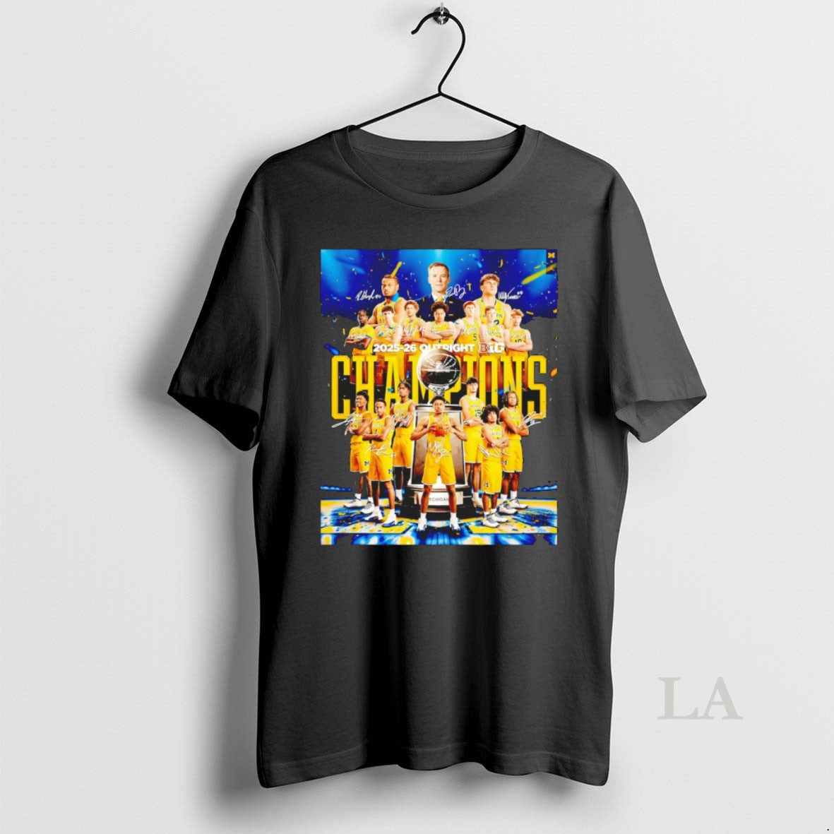 Original Michigan Wolverines Mens Basketball 2025 2026 Outright Big Team Signatures