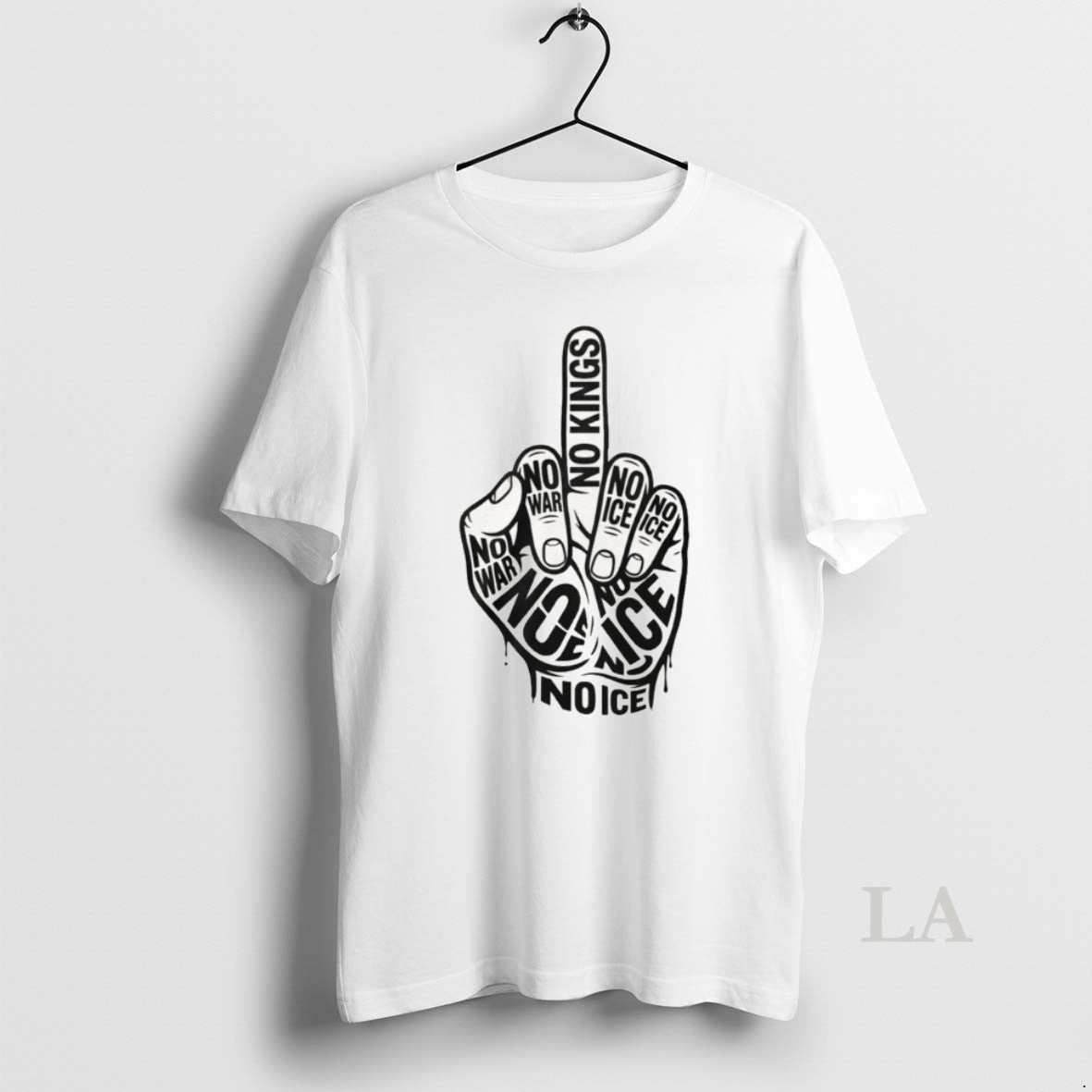 Original Middle Finger No Kings Patriotic Anti War