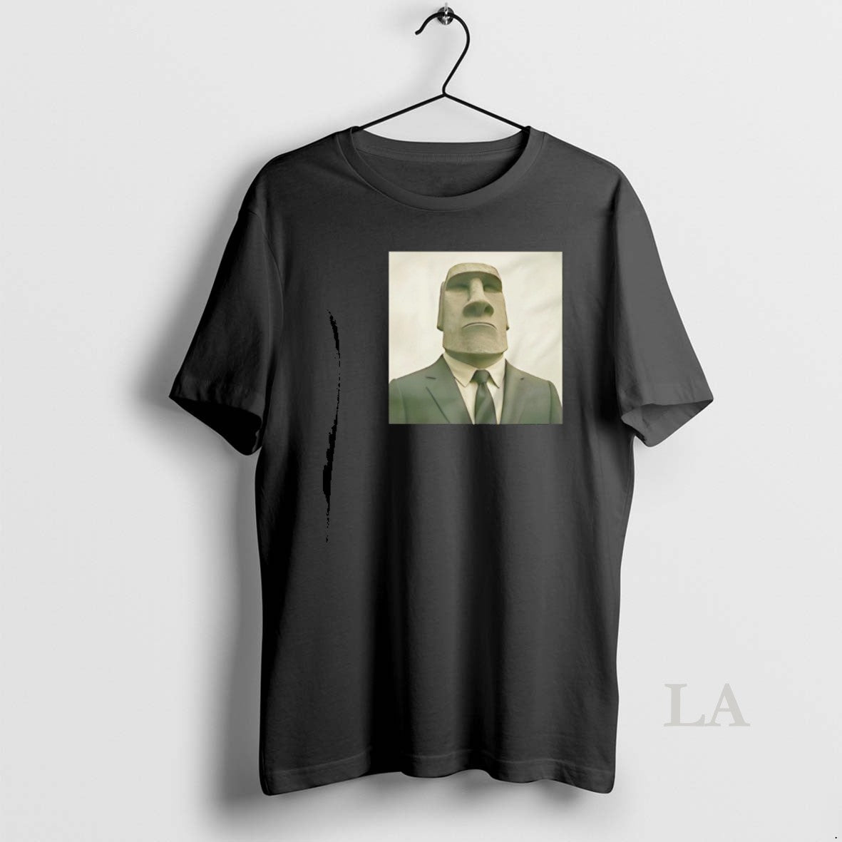 Original Moai Statue In Suit Photo