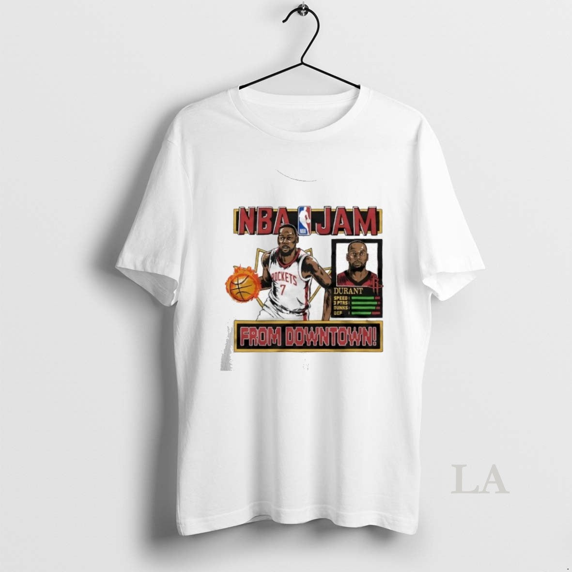 Original Nba Jam Houston Rockets Kevin Durant From Downtown