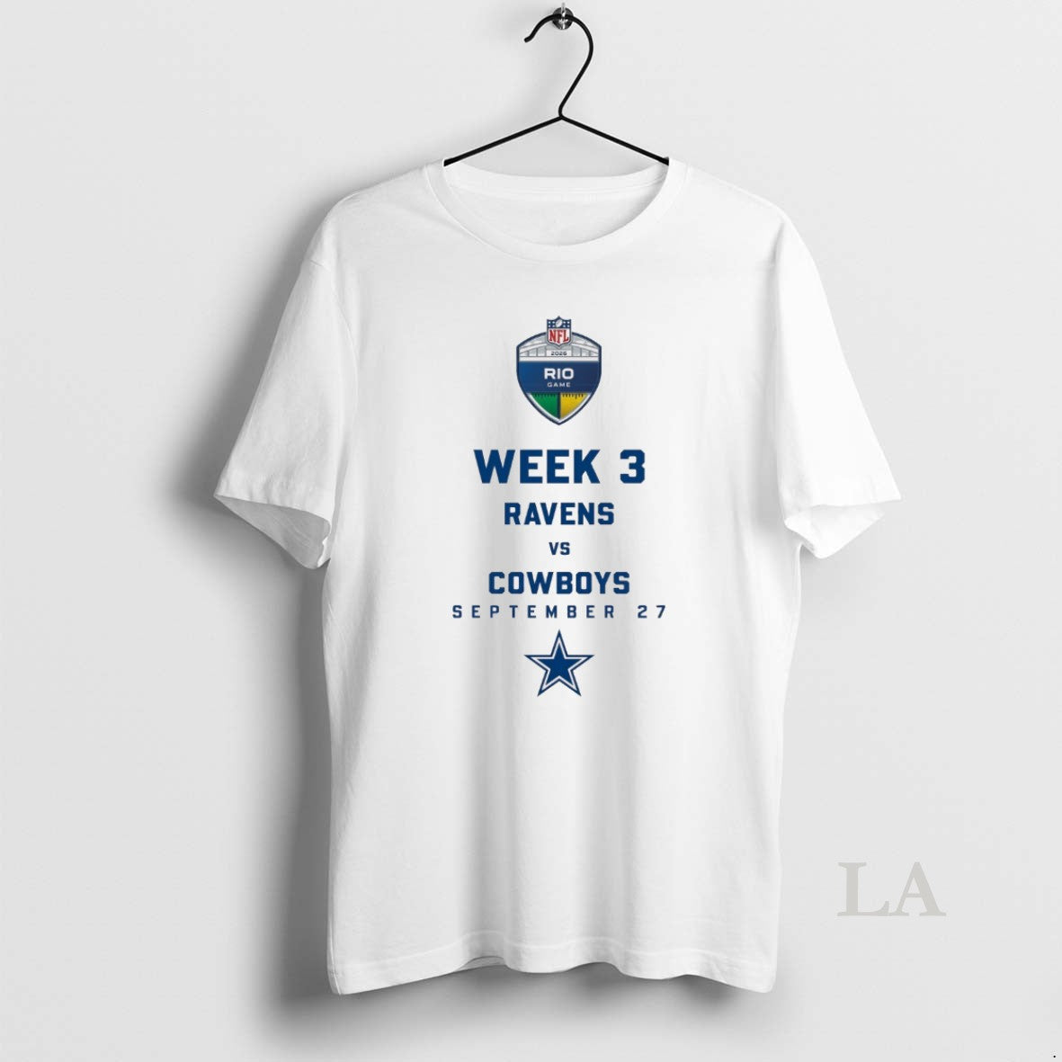 Original Nfl Rio Game Week 3 Ravens Vs Cowboys September 27 Logos
