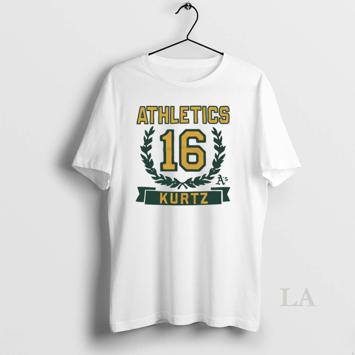 Original Nick Kurtz 16 Athletics Baseball Name And Number
