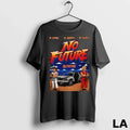 Original No Future Outatime Retro 80s Arcade Back To The Future Style Long Sleve