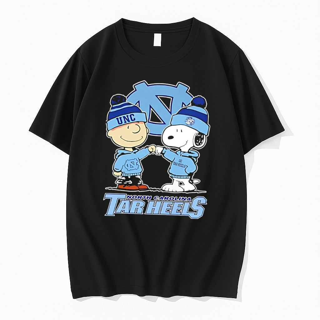 Original North Carolina Tar Heels Snoopy Graphic Tee Tshirts Jpg
