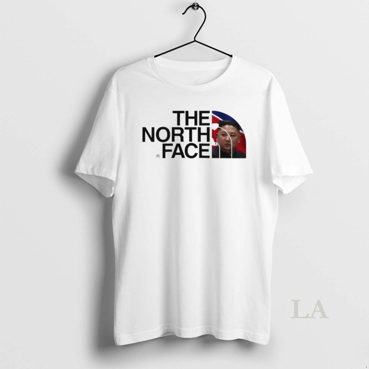 Original North Face Parody Logo Kim Jong Un
