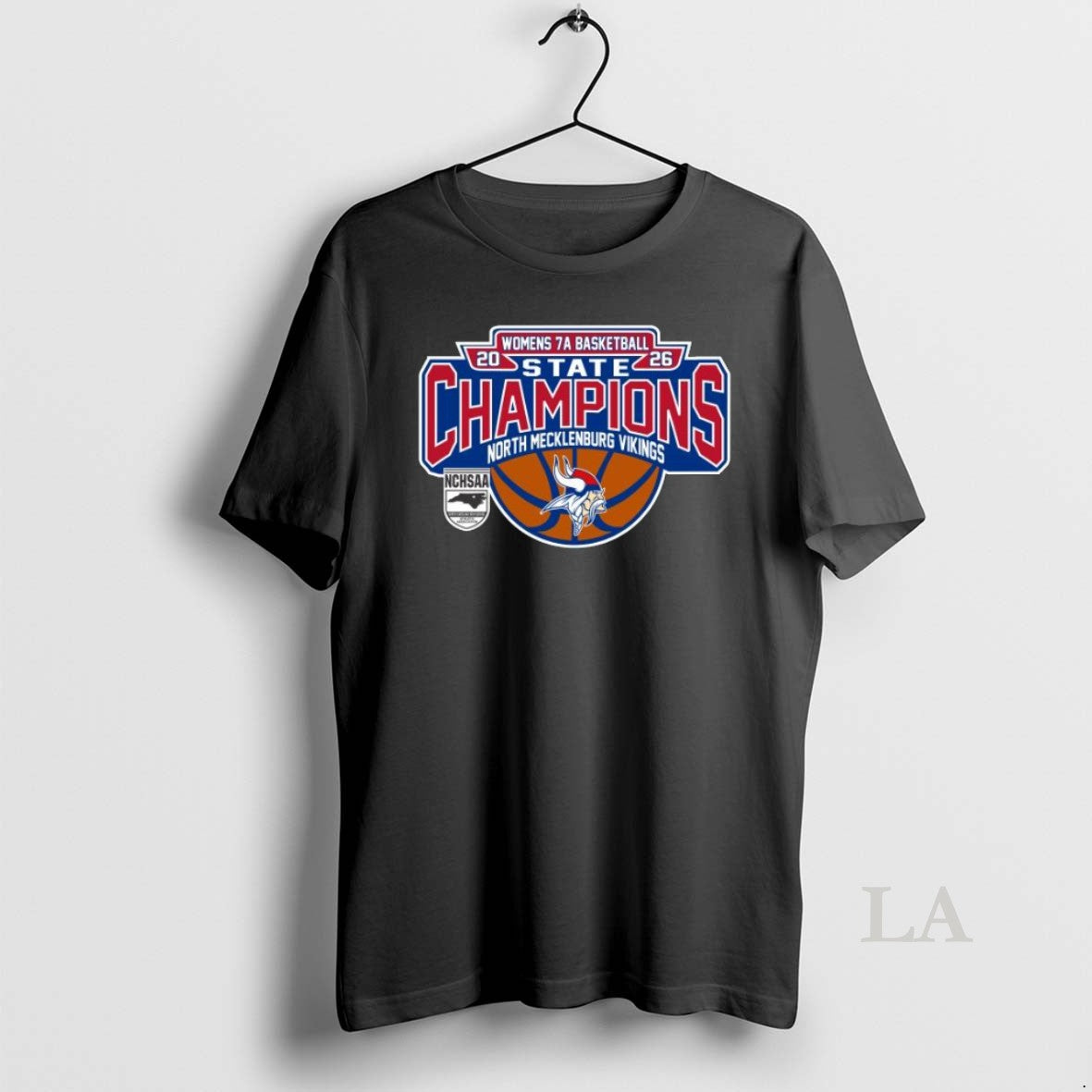 Original North Mecklenburg Vikings 2026 Womens 7a Basketball State Champions Long Sleve