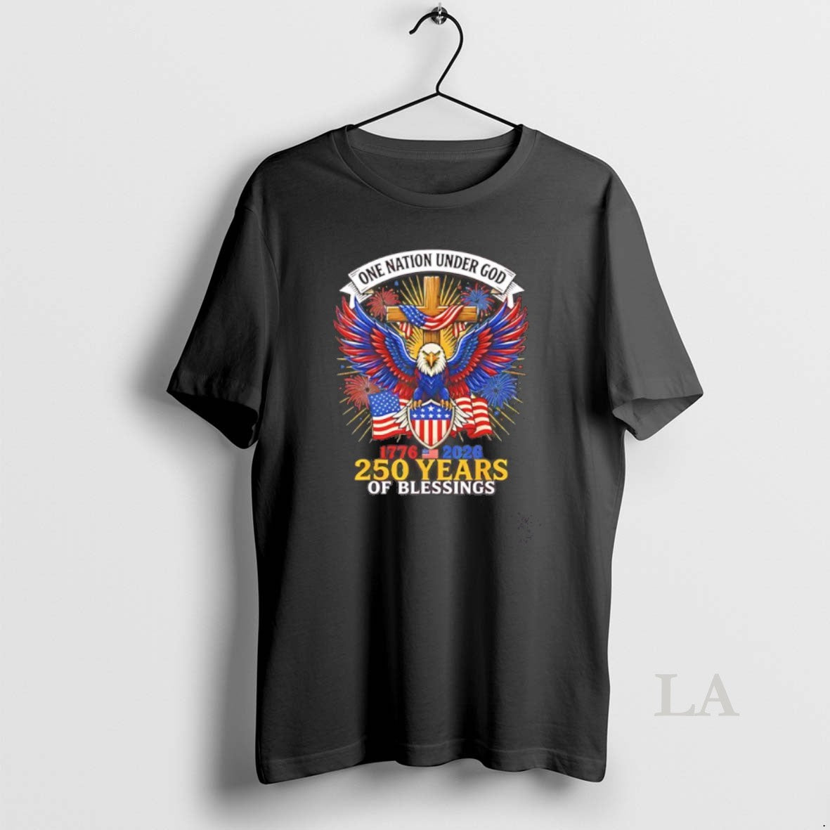 Original One Nation Under God 250 Years Of Blessings Eagle American Flag