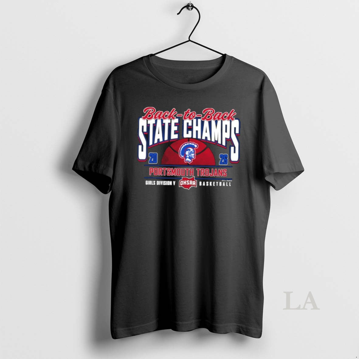 Original Portsmouth Trojans 2026 Ohsaa Girls Division 5 Basketball Back To Back State Champions
