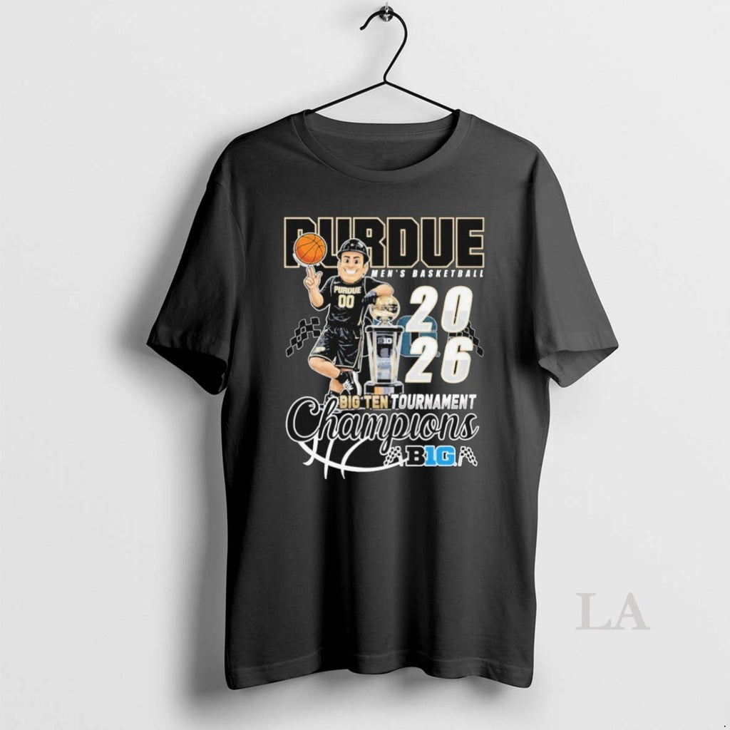 Original Purdue Boilermakers 2026 Big Ten Mens Basketball Tournament Champions Mascot Trophy Shirts