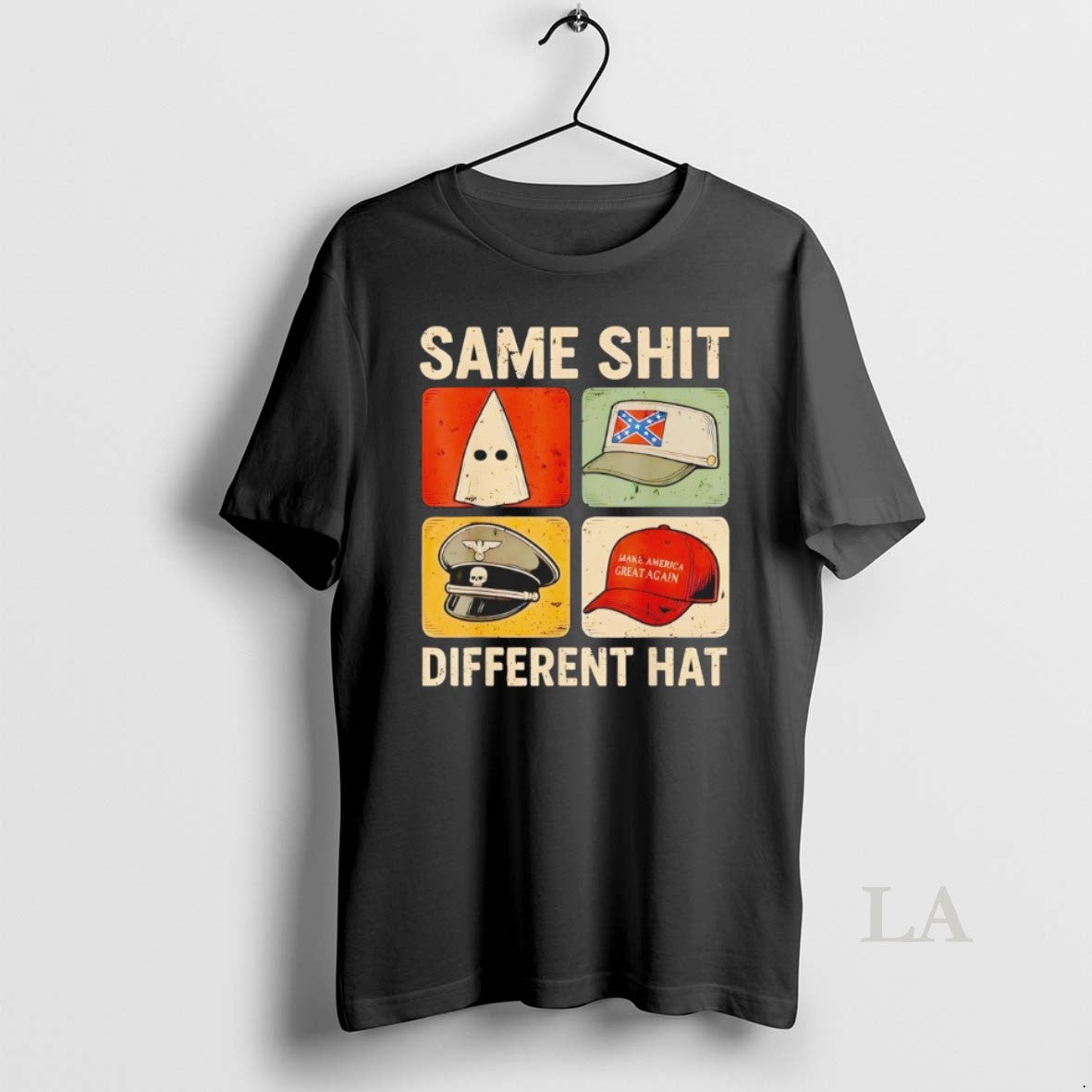 Original Same Shit Different Hat Kkk Confederate Flag Nazi