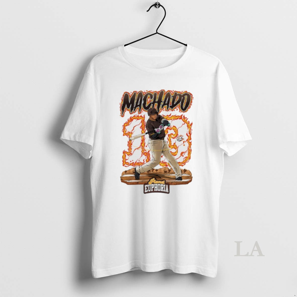 Original San Diego Padres Manny Machado 19 Player Fire Swing