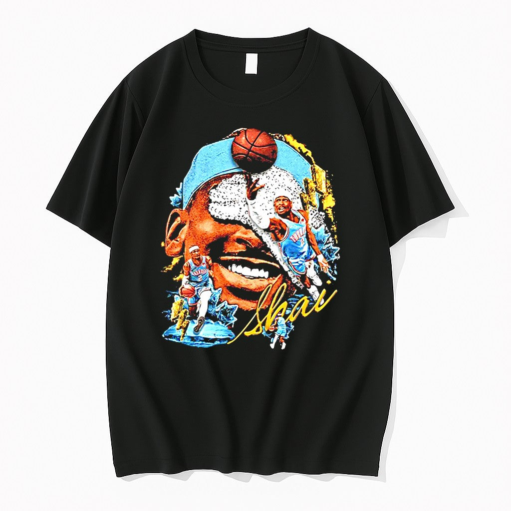Original Shai Gilgeous Alexander Oklahoma City Thunder Basketball Player Graphic Tee Tshirts