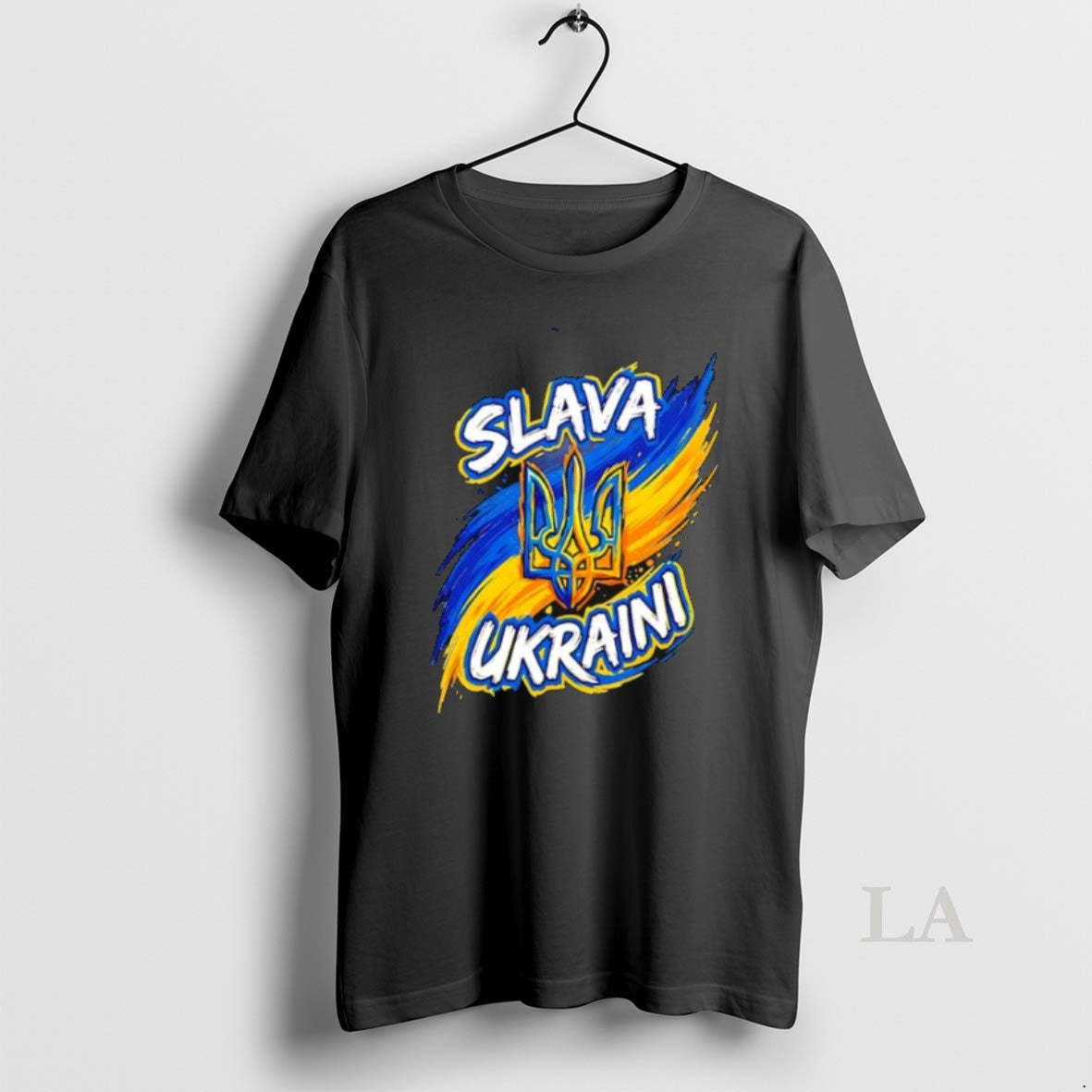 Original Slava Ukraini Trident Symbol Blue And Yellow Ukraine Flag