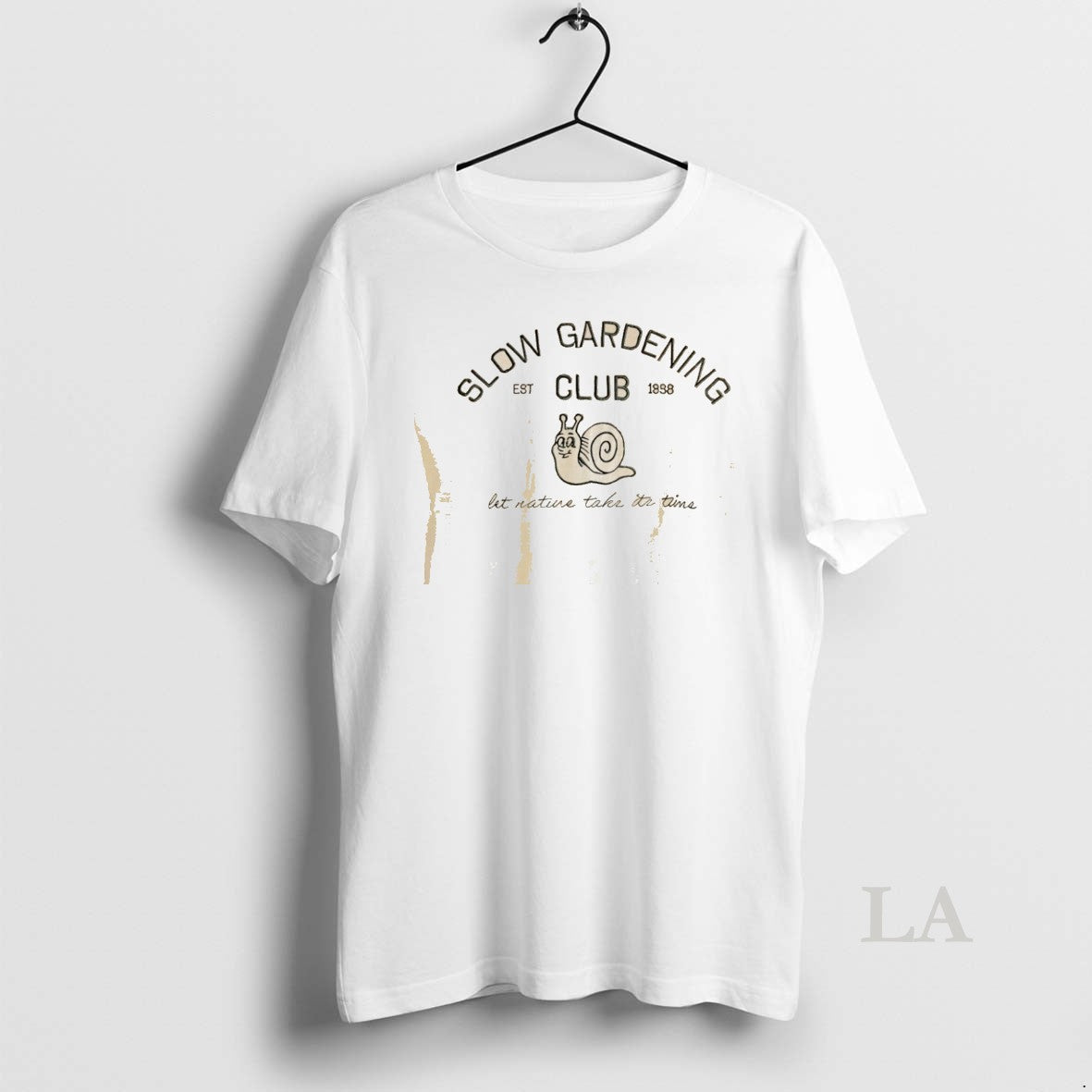 Original Slow Gardening Club Let Nature Take Its Time Embroidered