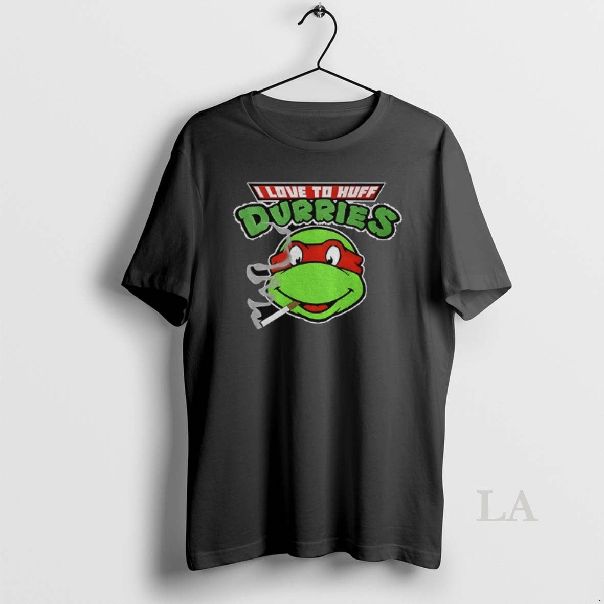 Original Teenage Mutant Ninja Turtles I Love To Huff Durries Parody Logo