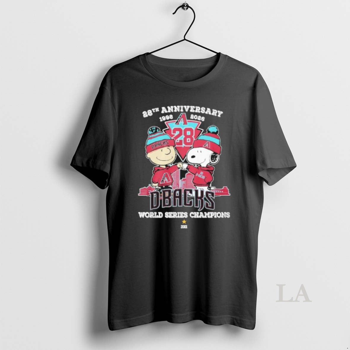 Original The Peanuts Fistbump X Arizona Diamondbacks 28th Anniversary 1998 2026 World Series Champions
