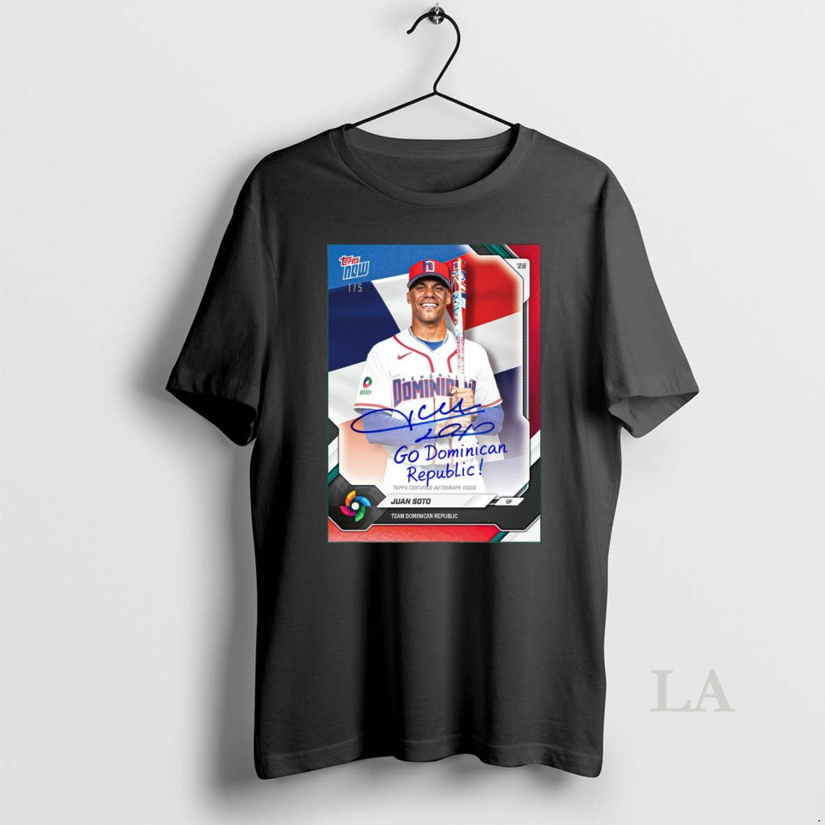 Original Topps Now Juan Soto Team Dominican Republic Topps Certified Autograph Issue Signature