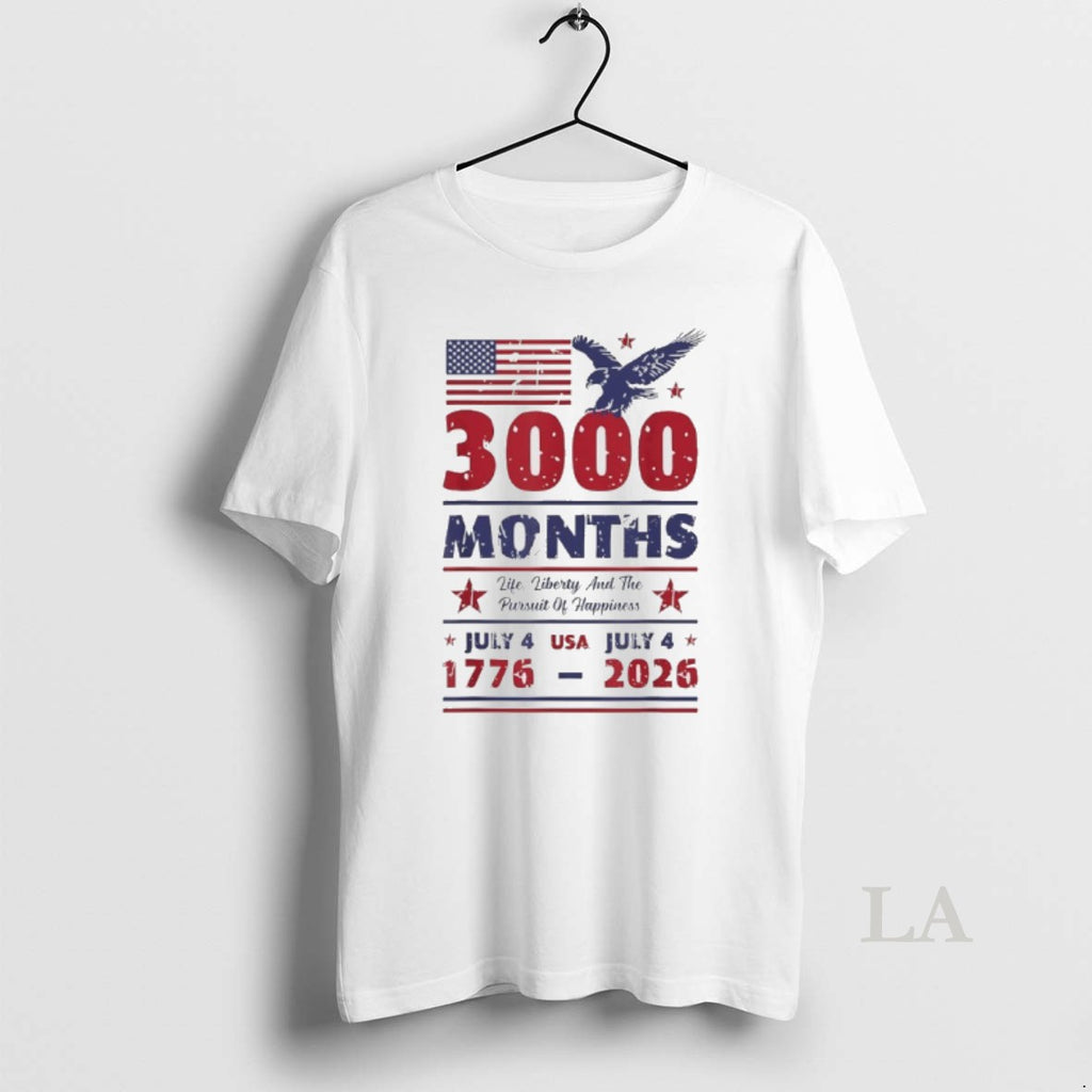 Original Usa Anniversary 3000 Months July 4 Us Flag 250 Years America