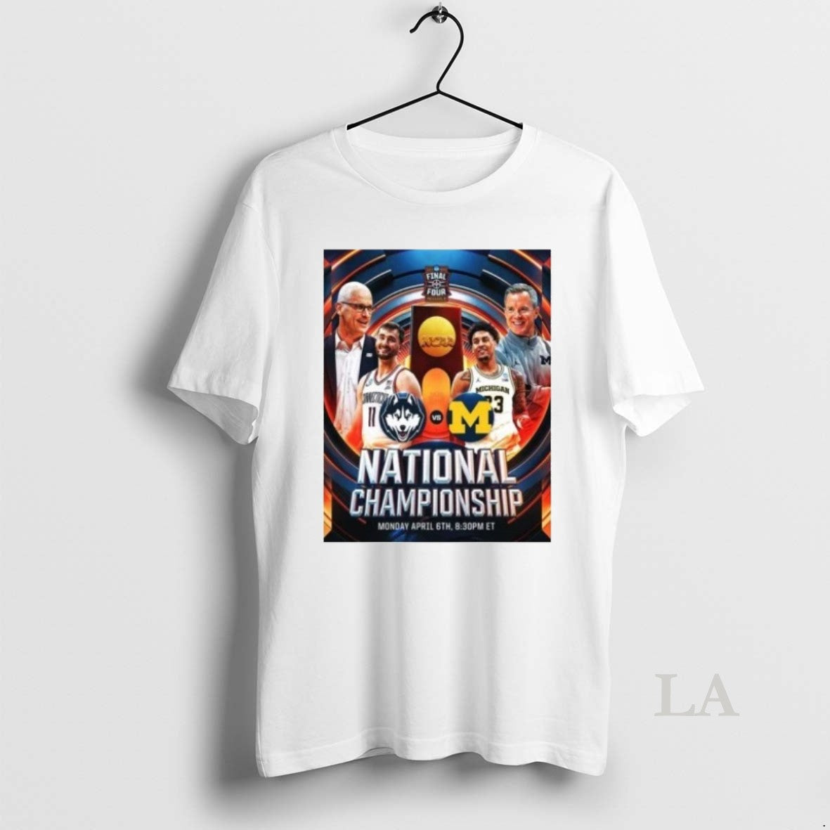 Original Uconn Huskies Vs Michigan Wolverines Mens Basketball 2026 Ncaa National Championship