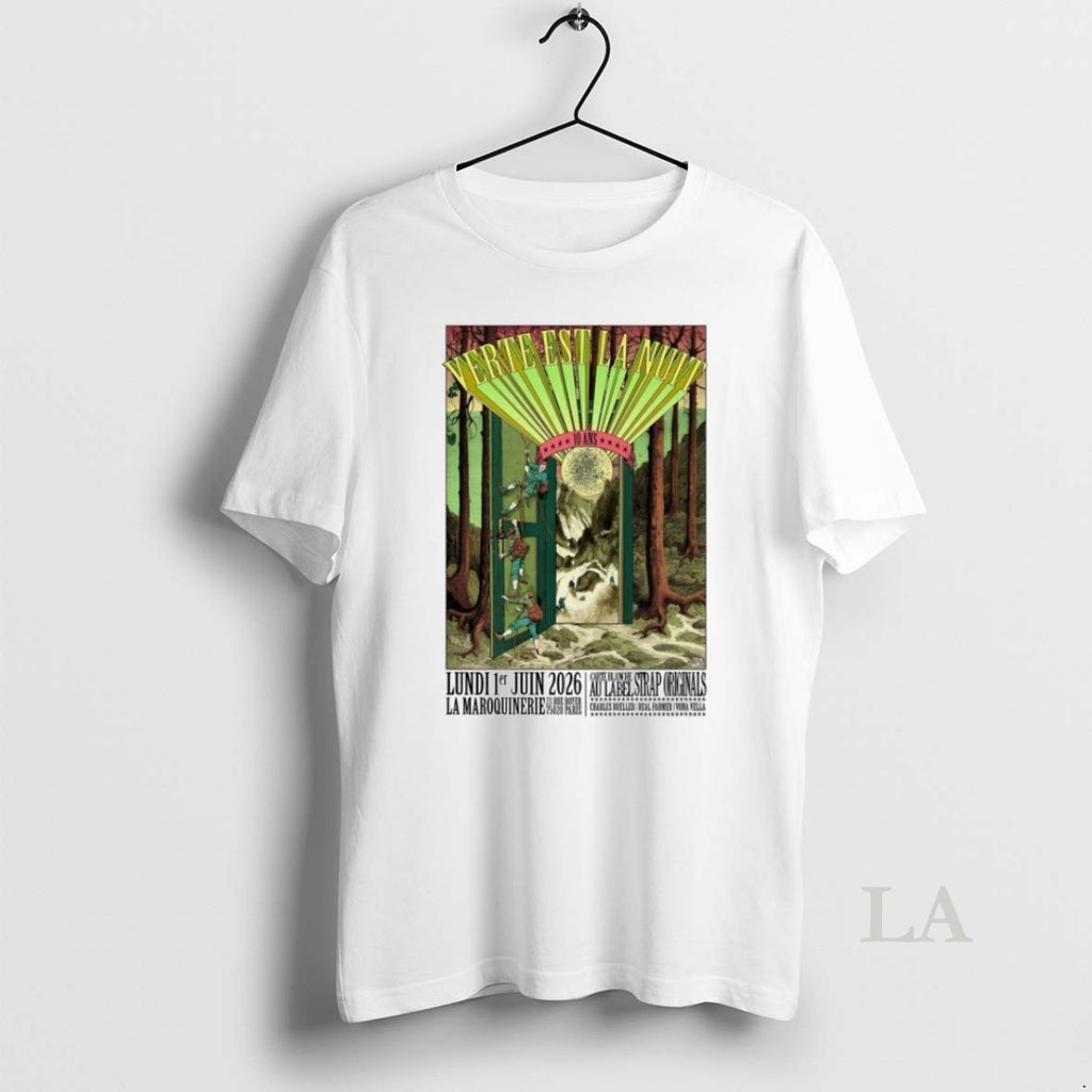 Original Verte Est La Nuit Paris France Jun 1 2026 Shirts