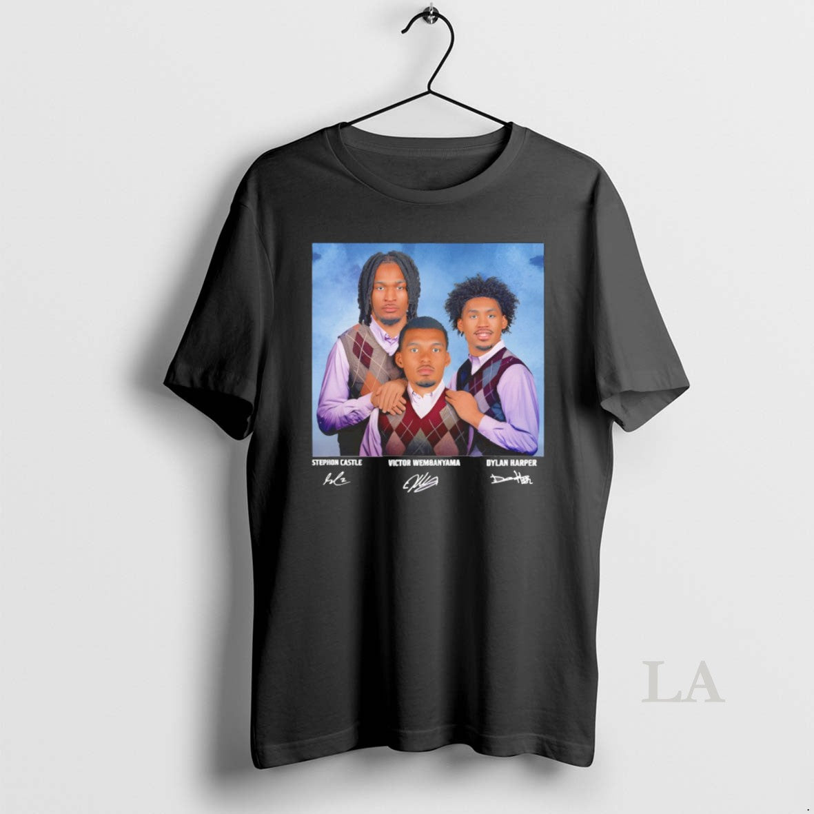 Original Victor Wembanyama Dylan Harper Stephon Castle San Antonio Spurs Basketball Step Brothers Signatures