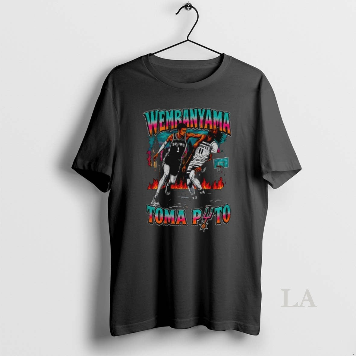 Original Victor Wembanyama Elbowing Naz Reid San Antonio Spurs Basketball Nba 2026