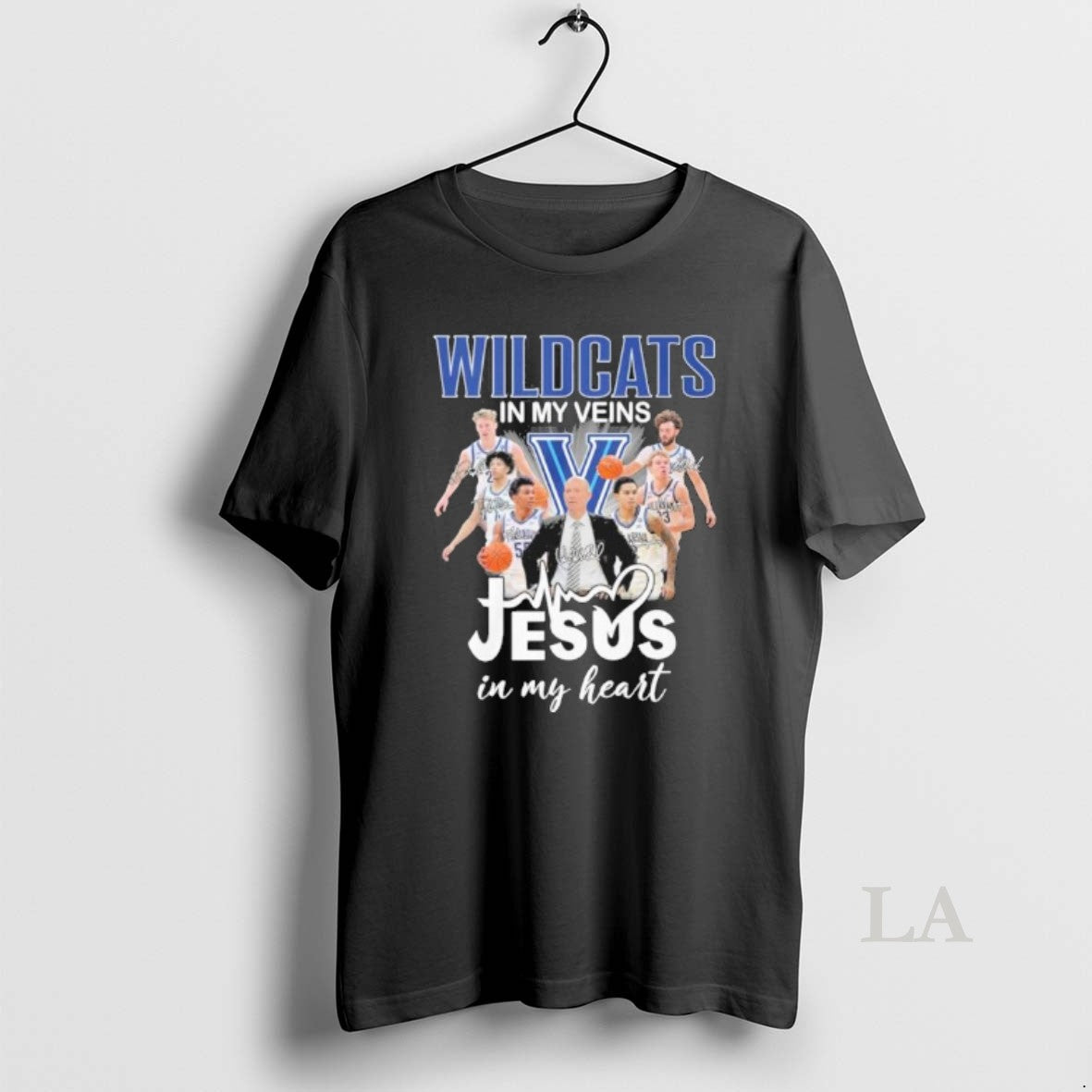 Original Villanova Wildcats Basketball In My Veins Jesus In My Heart