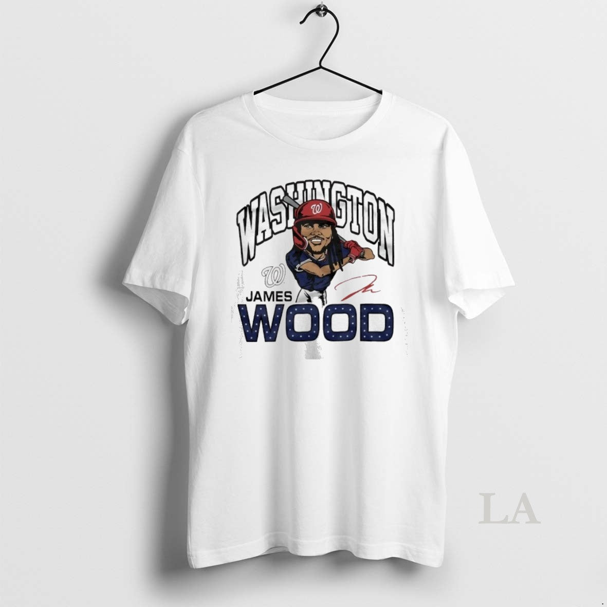 Original Washington Nationals James Wood Caricature Signature