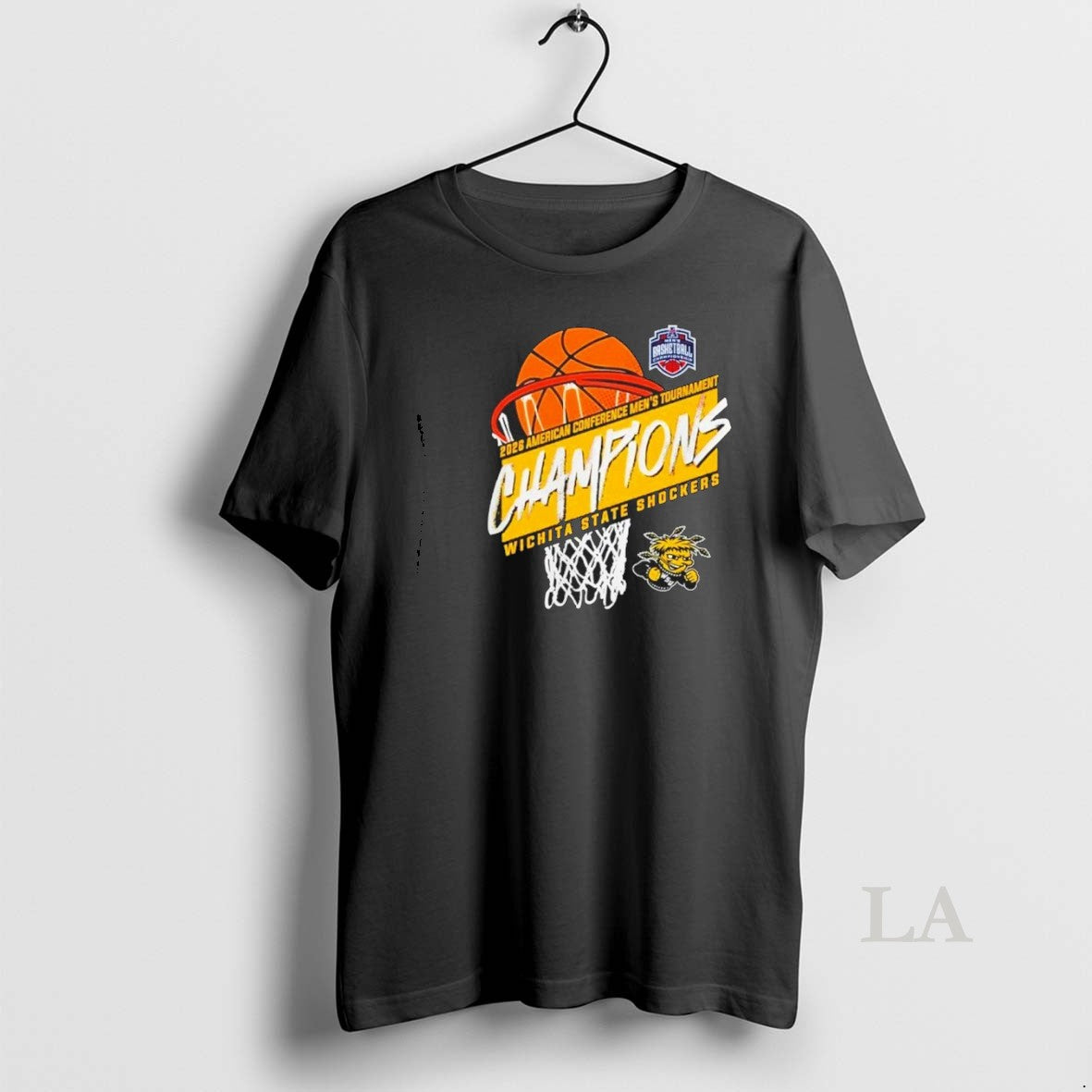 Original Wichita State Mens Basketball American Conference Tournament Champions Basket