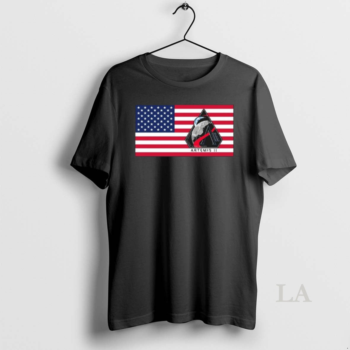 Original Wiseman Glover Koch Hansen Godspeed Artemis Ii Usa Flag Logo