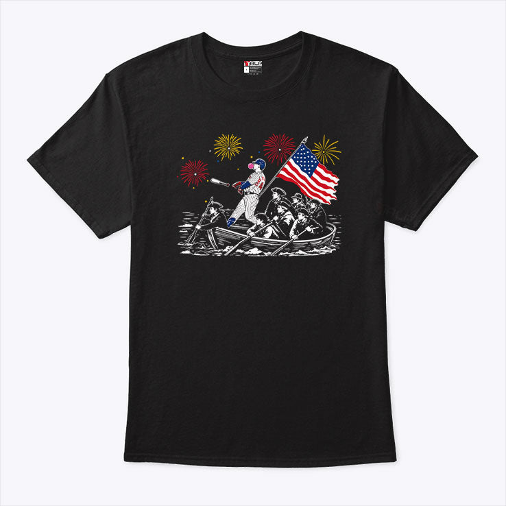 PCA Cubs Crossing The Delaware 4th of July T Shirt