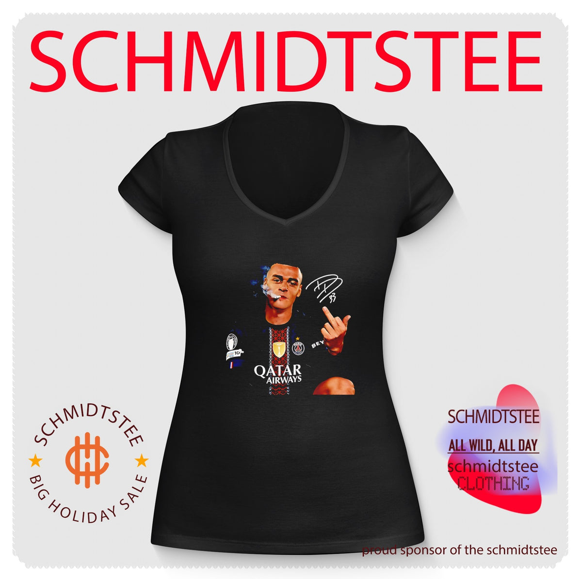 PSG Desire Doue Middle finger signature shirt