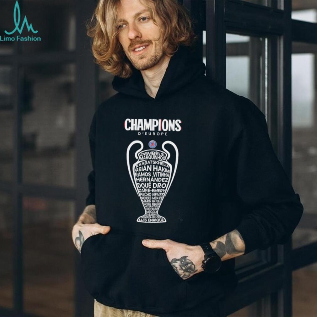 Paris Saint Germain 2025 2026 Champions League Winners players names trophies shirt