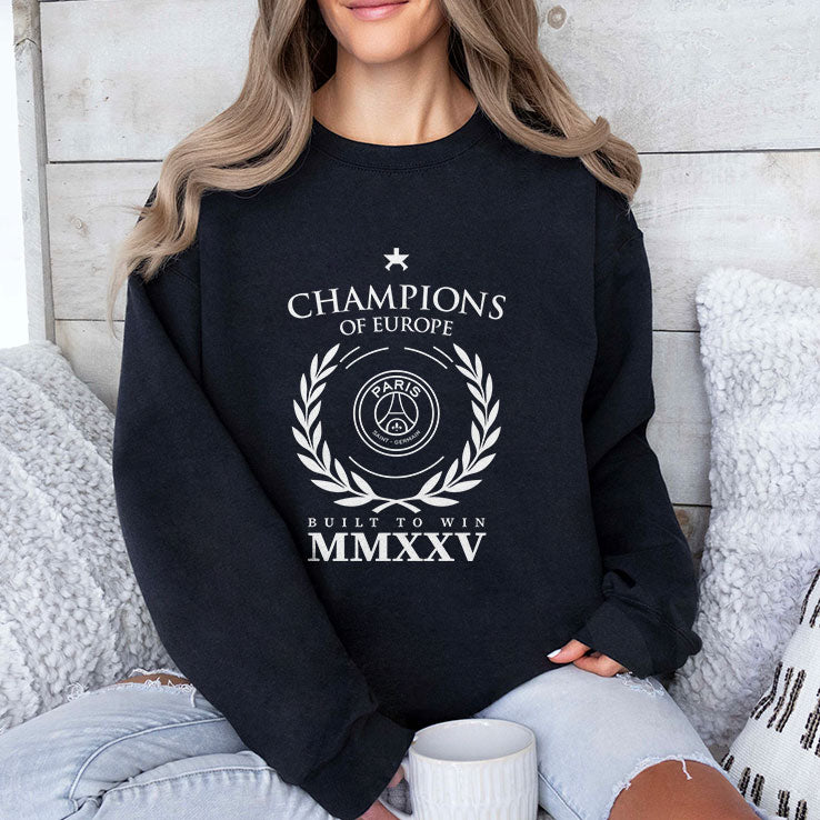 Paris Saint Germain Champions Of Europe Built To Win MMXXV T Shirt