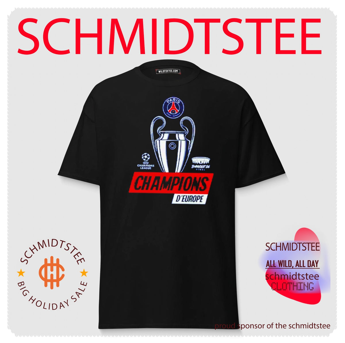 Paris Saint-Germain D’Europe UEFA Champions League Winner Shirt