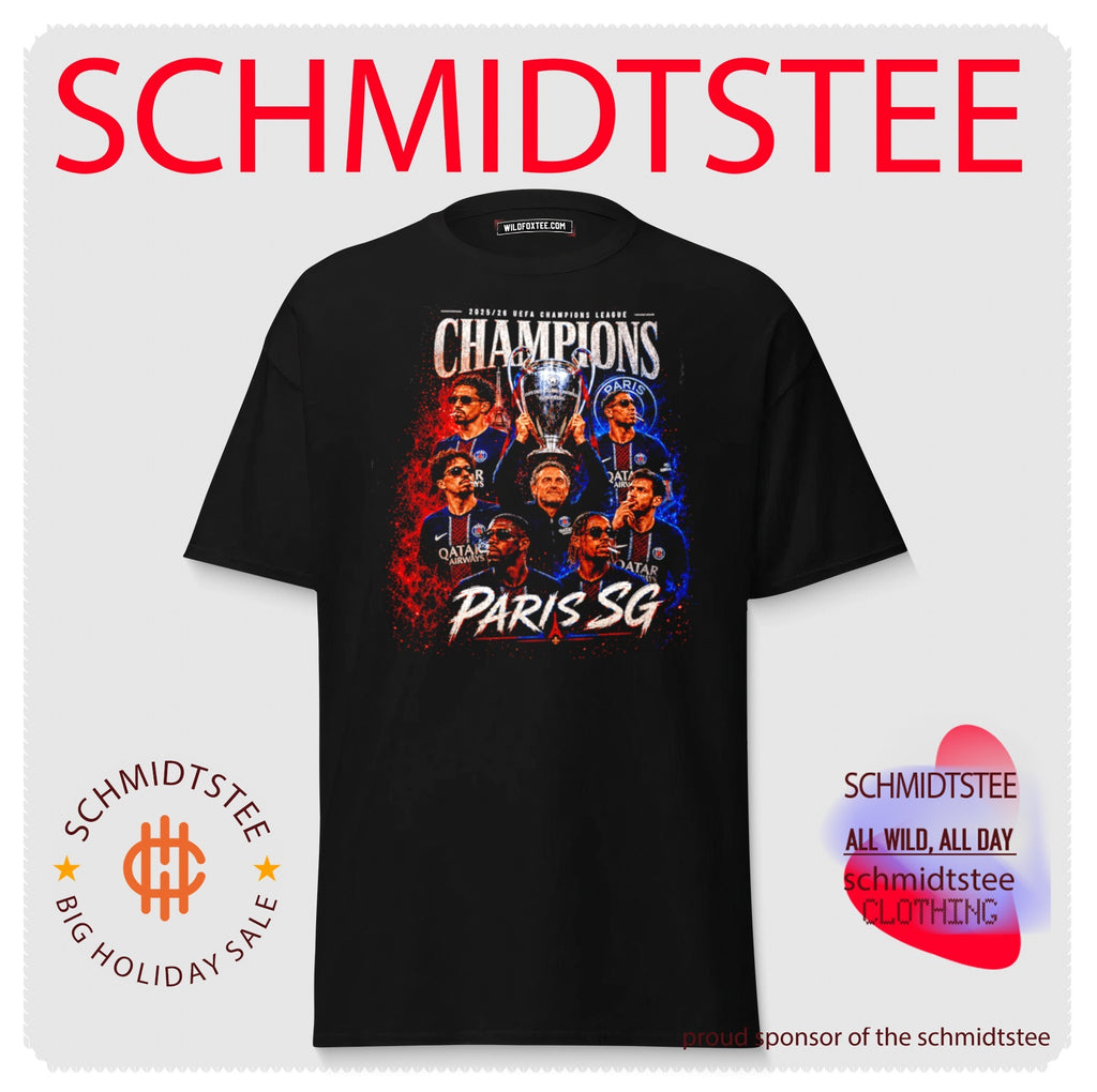 Paris Saint-Germain FC UEFA Champions League 2025-26 Champions graphic shirt
