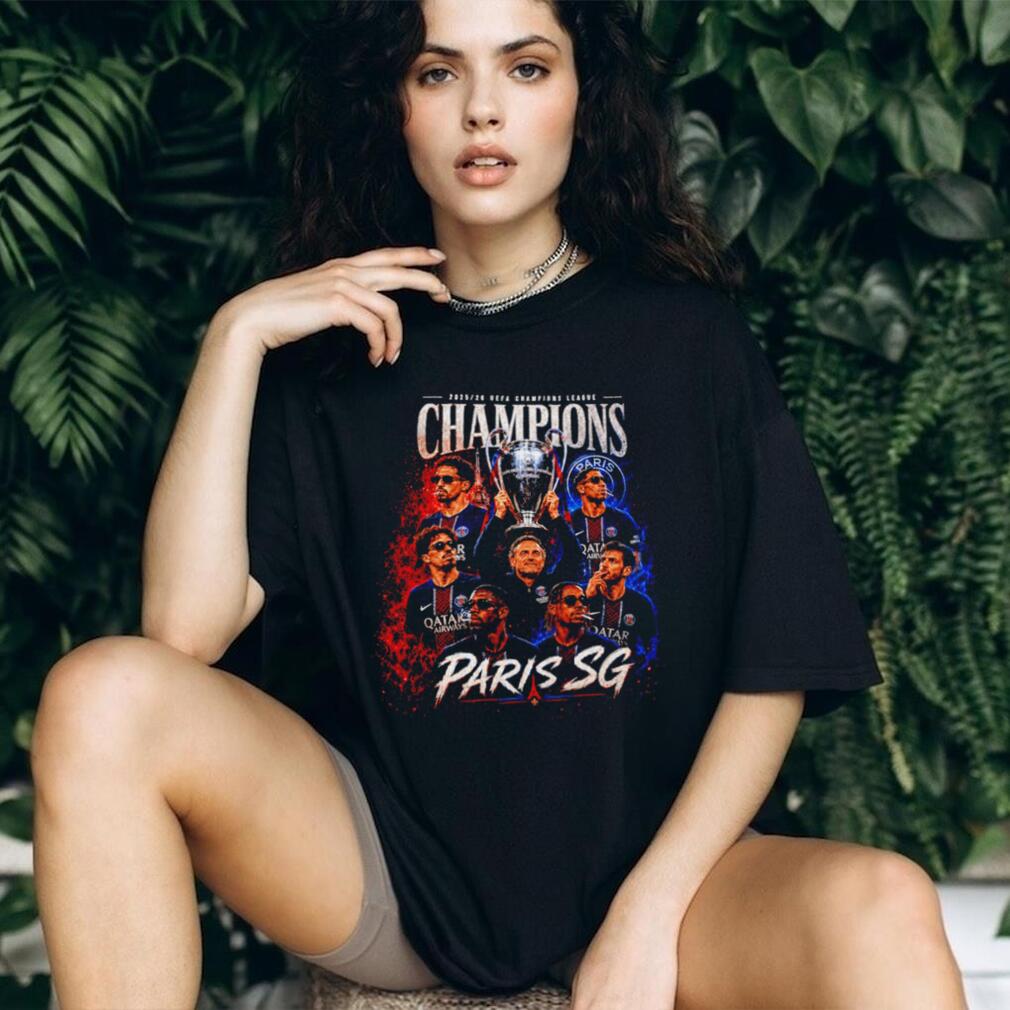 Paris Saint Germain FC UEFA Champions League 2025 26 Champions graphic shirt