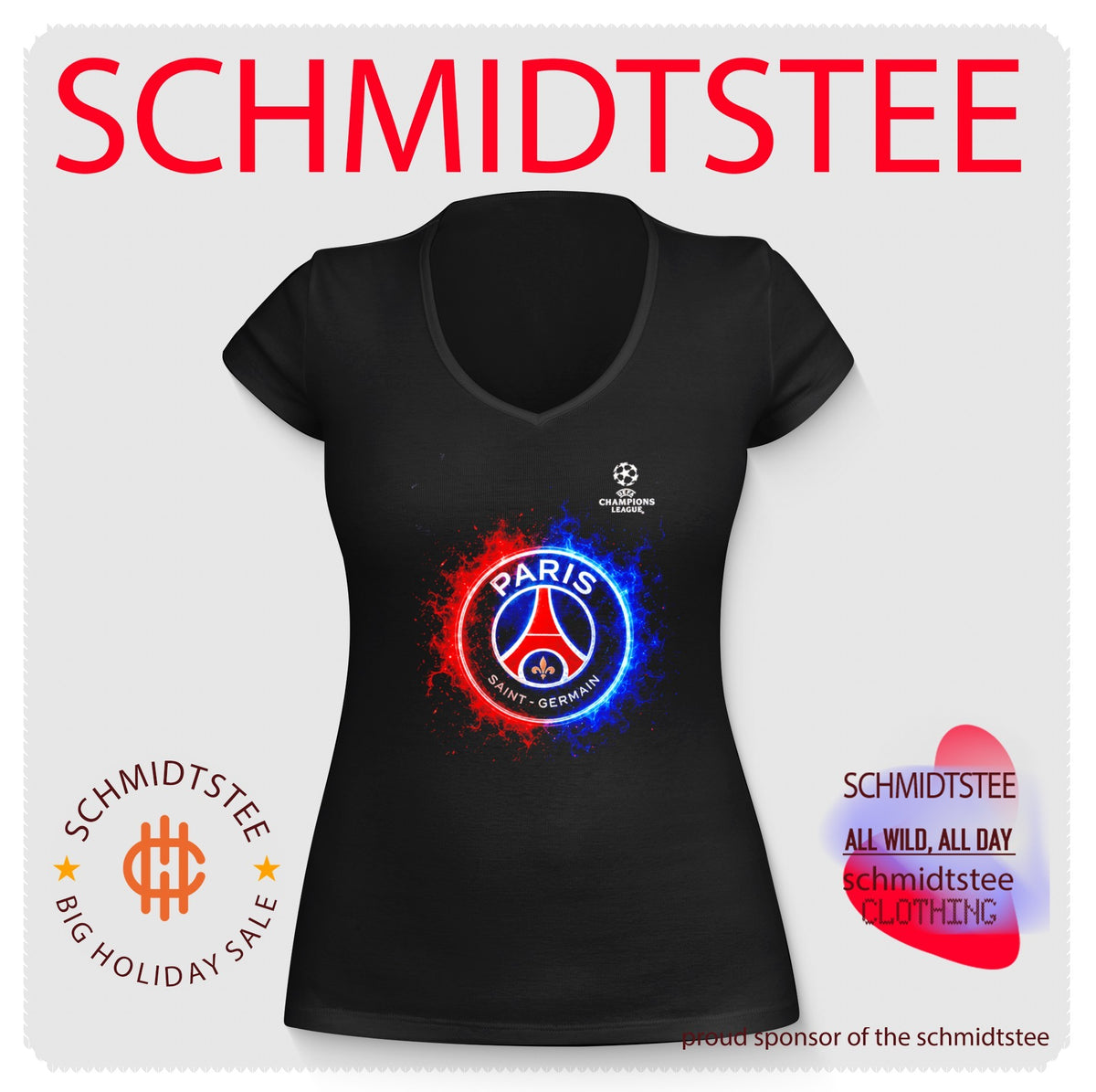 Paris Saint-Germain FC UEFA Champions League 2025-26 Champions logo shirt