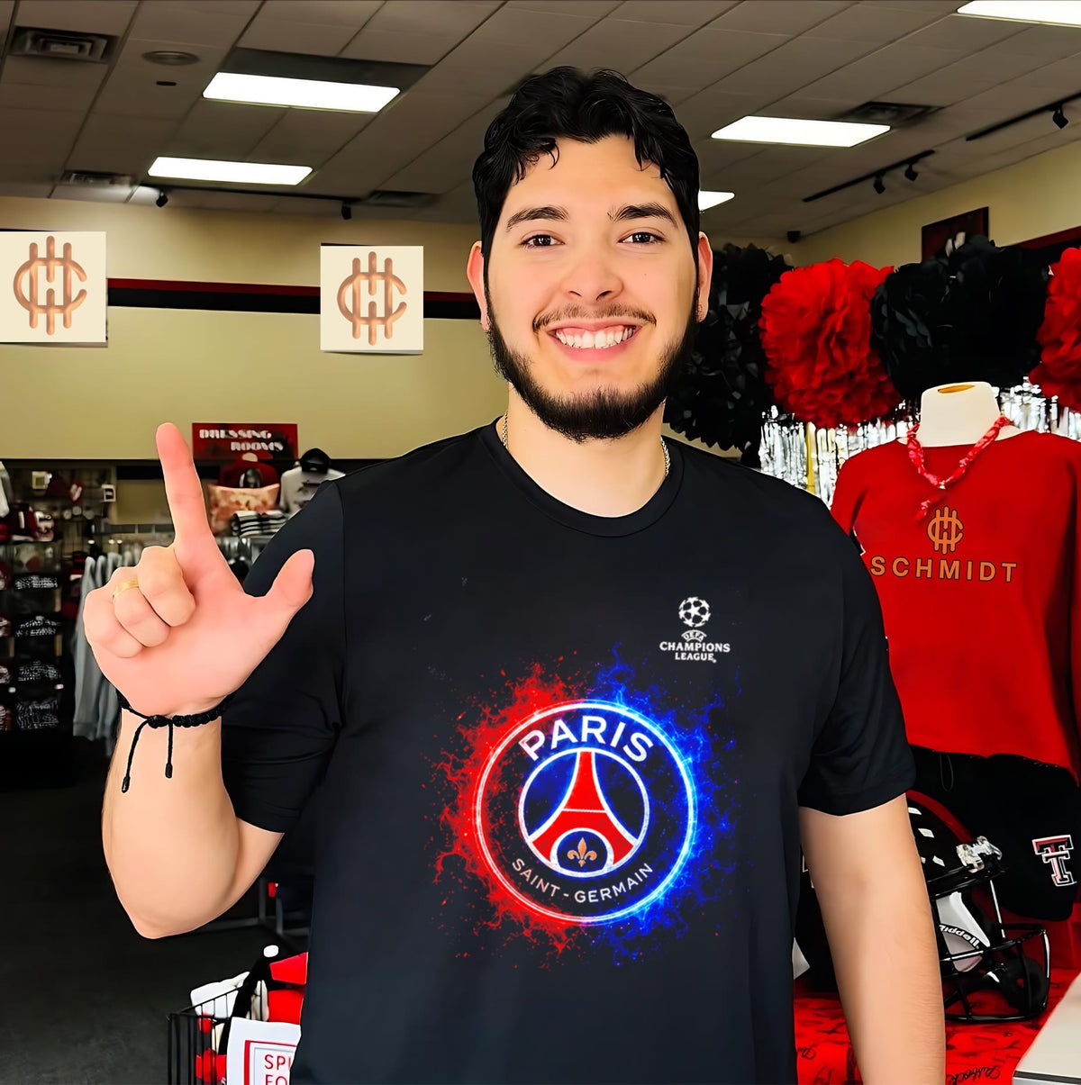 Paris Saint-Germain FC UEFA Champions League 2025-26 Champions logo shirt