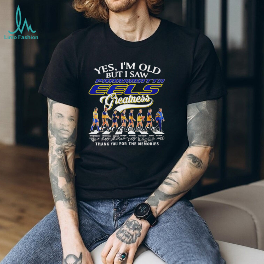 Parramatta Eels Greatness Legends Abbey Road Rugby Tribute T Shirt