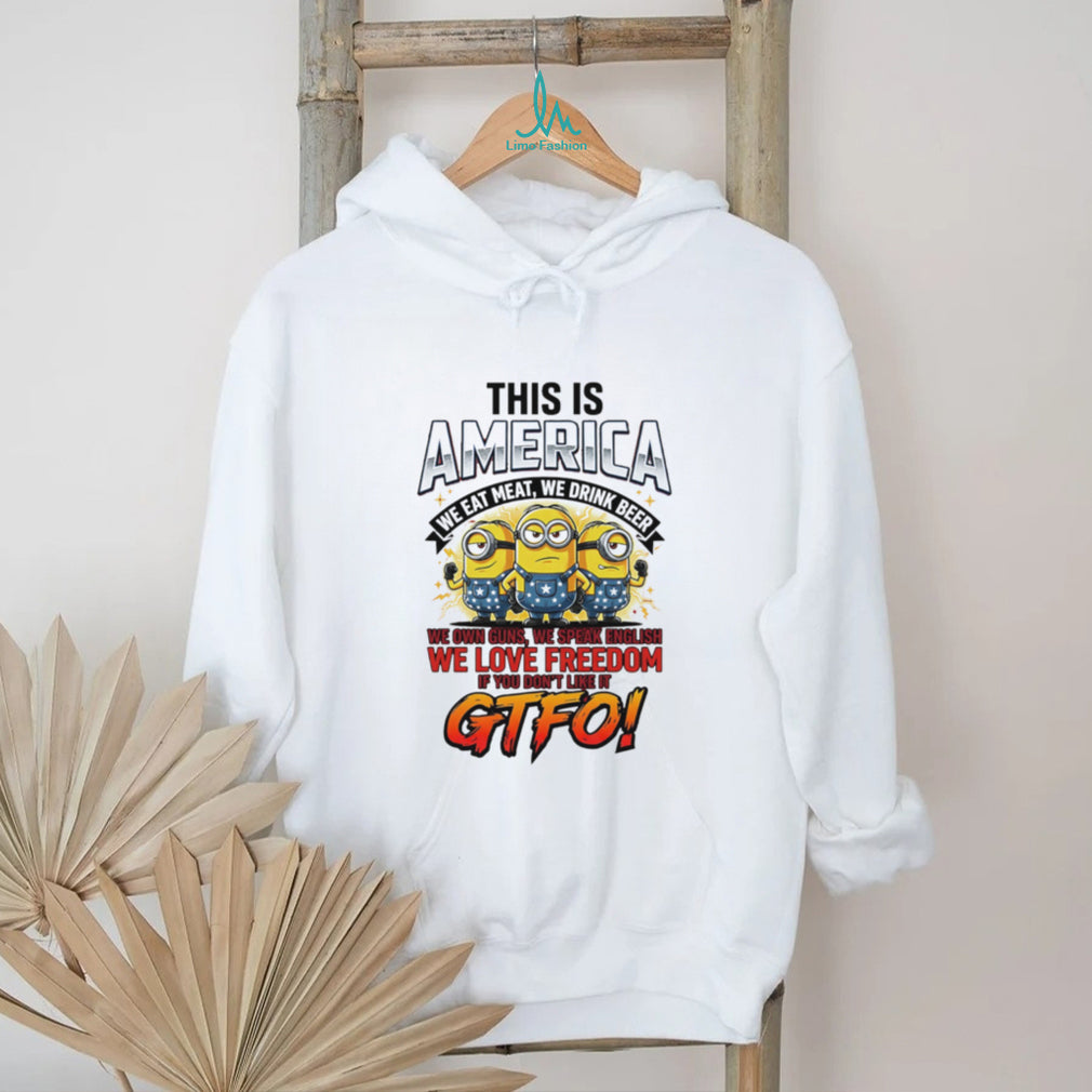 Patriotic Minions This Is America We Love Freedom GTFO T Shirt