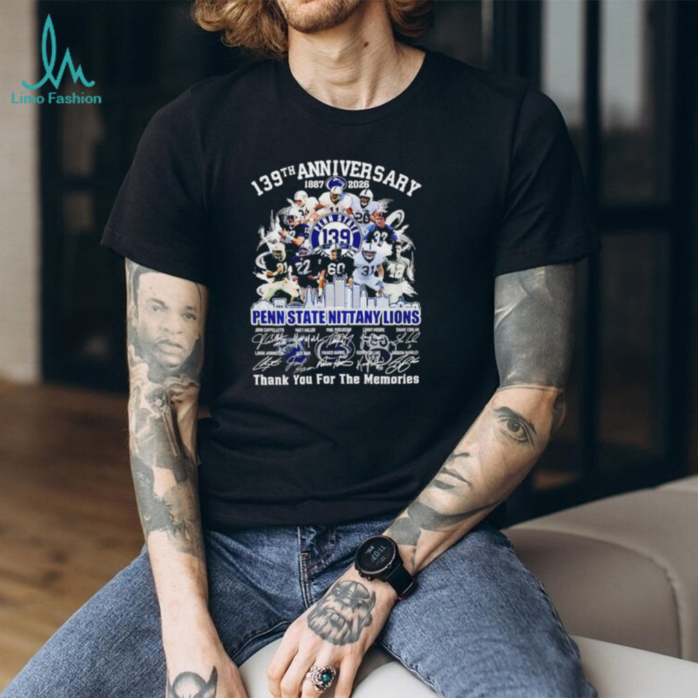 Penn State Nittany Lions 139th Anniversary (1887 2026) Commemorative T Shirt