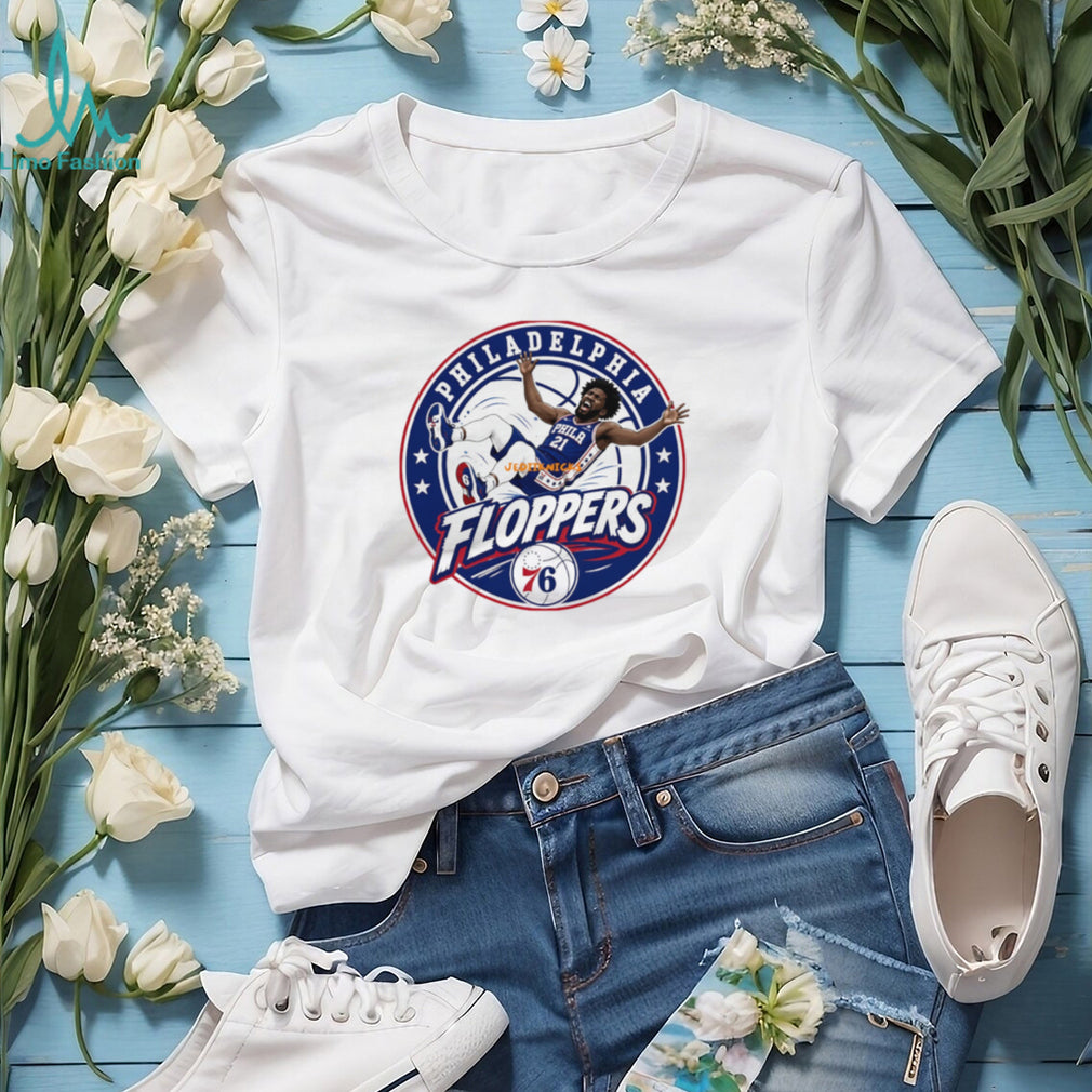 Philadelphia Floppers NBA Parody T Shirt Joel Embiid 76ers Humor
