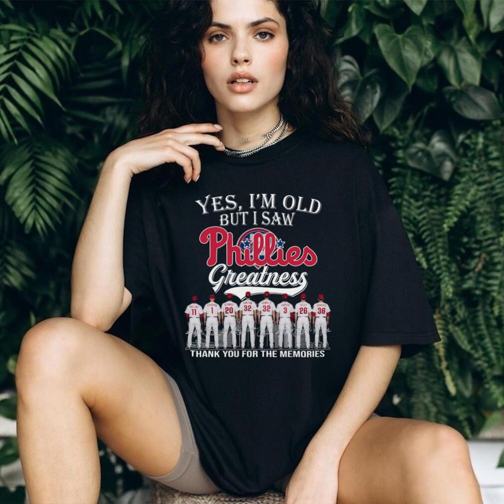 Philadelphia Phillies Baseball Team Legends Retro Style Greatness Gift For Loyal Fans Shirt