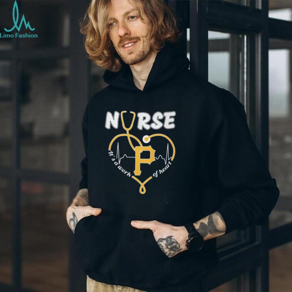 Pittsburgh Baseball Nurse T Shirt It’s A Work Of Heart Stethoscope Design