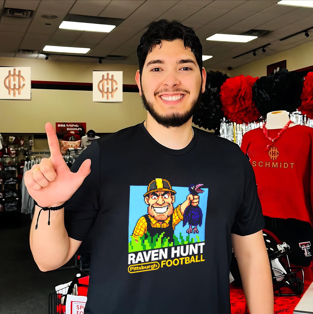 Pittsburgh Football Raven Hunt 8bit game shirt
