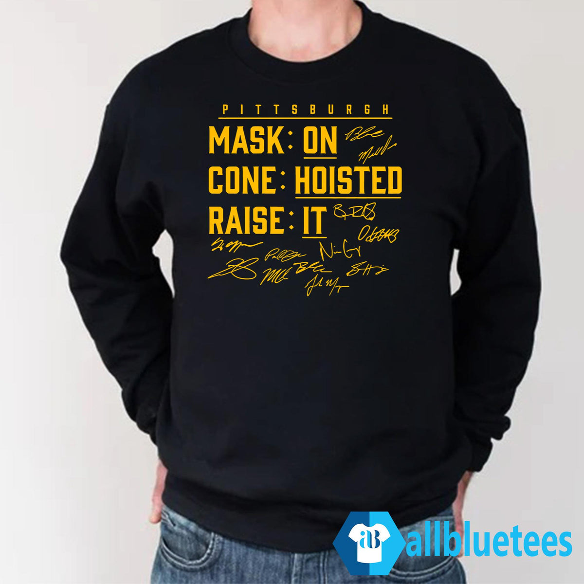 Pittsburgh Mask On Cone Hoisted Raise It Shirt