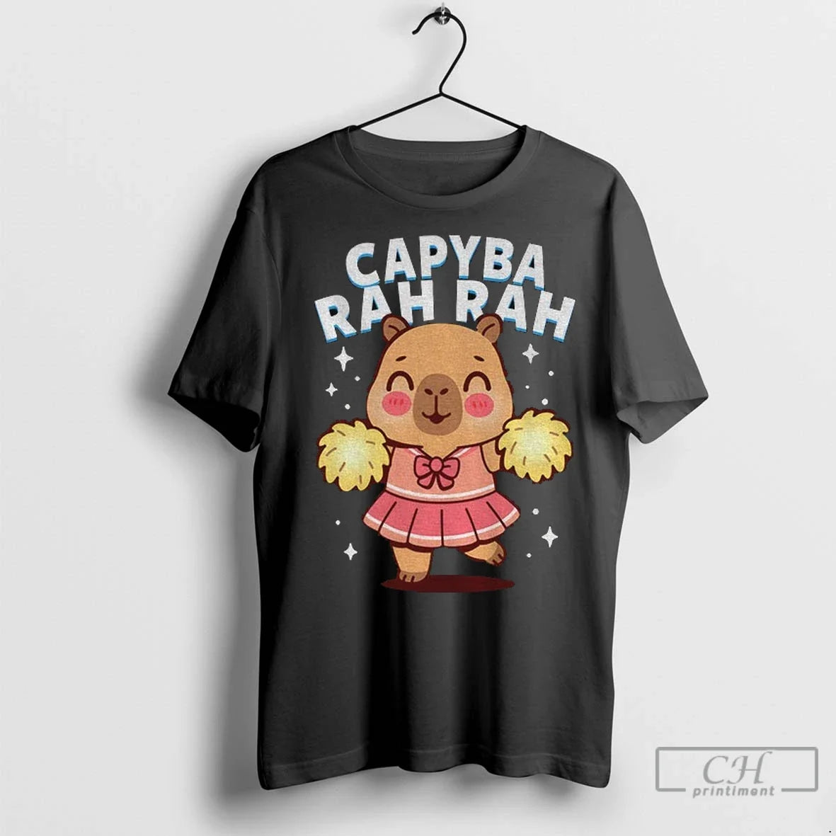Premium Capybara Cheerleader Capyba Rah Rah Meme